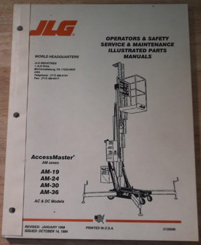 Jlg am 30 - am-19, am-24
